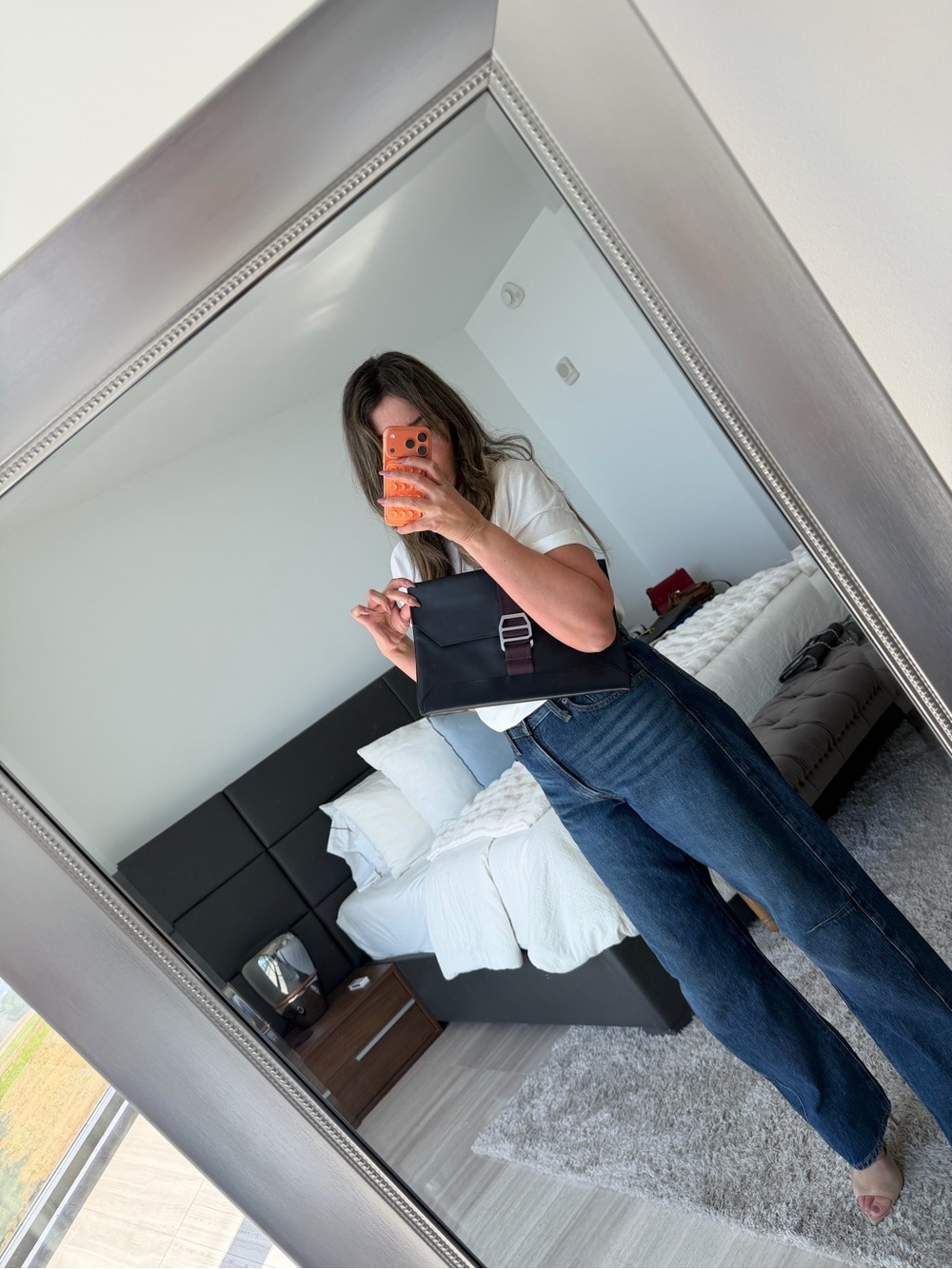 Hermes CitySlide Indigo Clutch